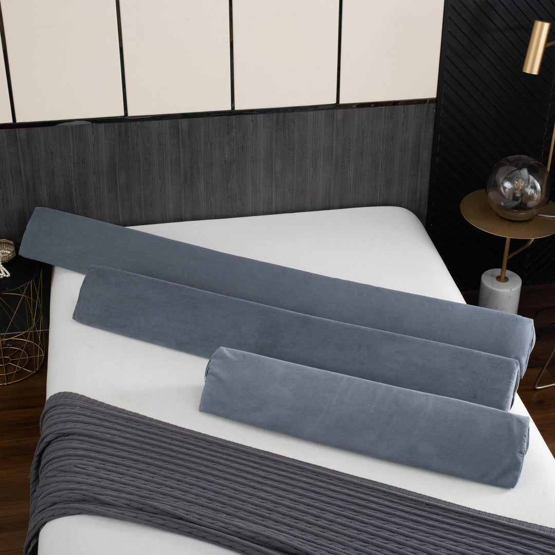 Long Wedge Pillow as Back Support for the Headboard