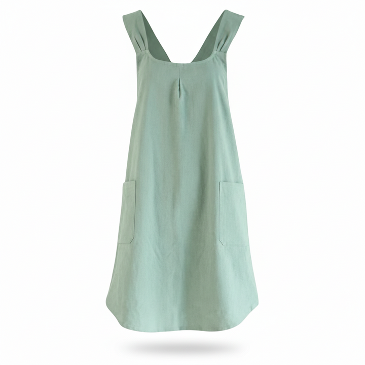 Apron Dress with Cross Back for Kitchen and Garden