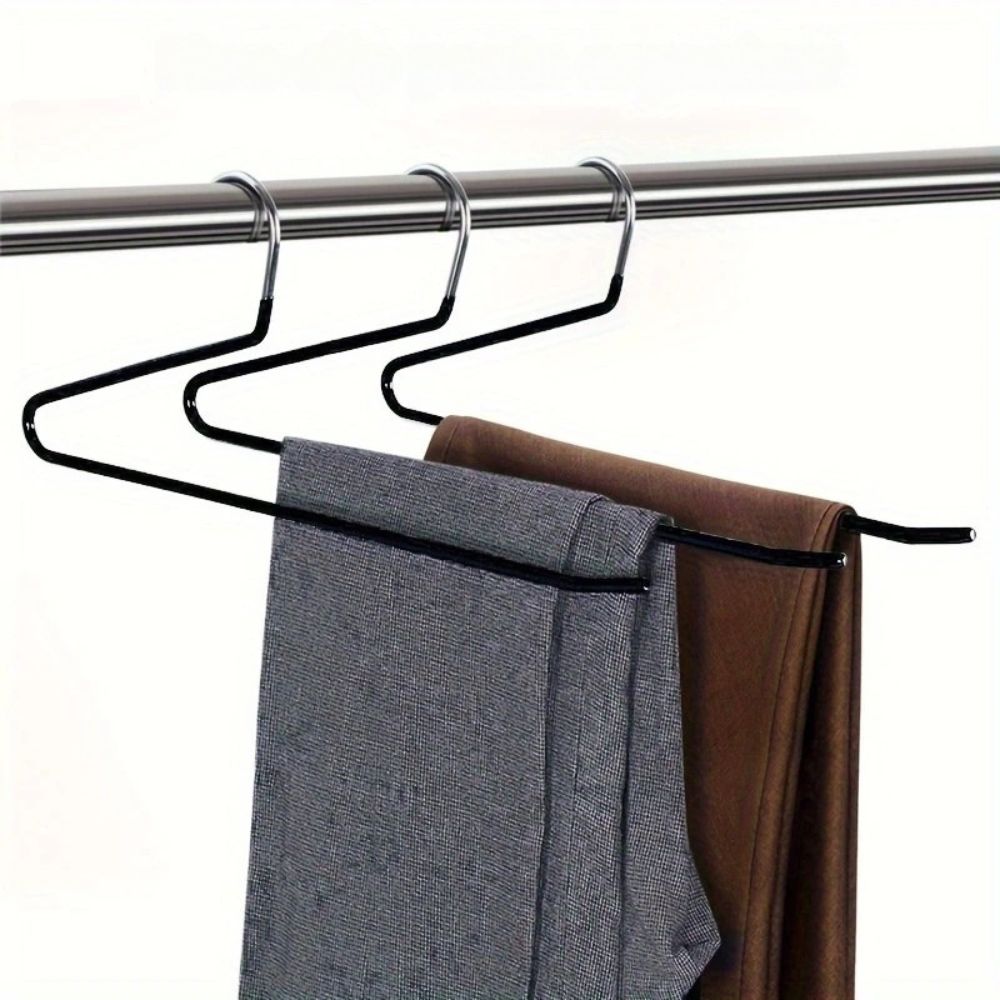 Pants Hanger with Z-Shape for Space-Saving Closet Organization