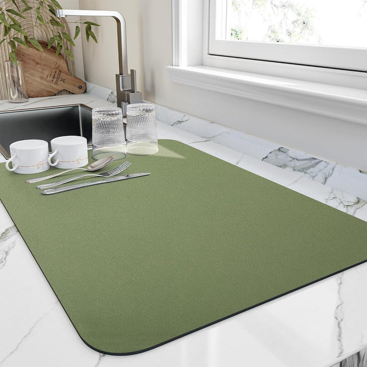 Powerful Draining Mat for Kitchen and Coffee Station
