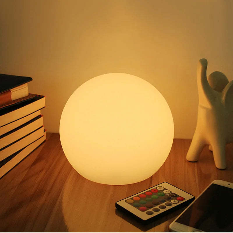Ball Lamp with Gentle LED Light