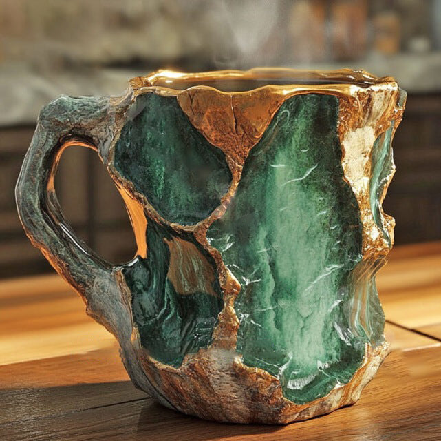 Lina - Handmade Mug with Insulation and Microwave Safe