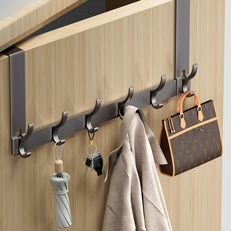 Coat Rack with Hooks for Space-Saving Installation