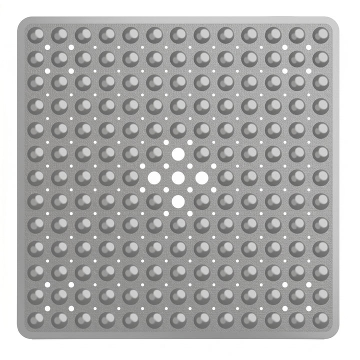 Square Bath Mat with Textured Bubble Surface