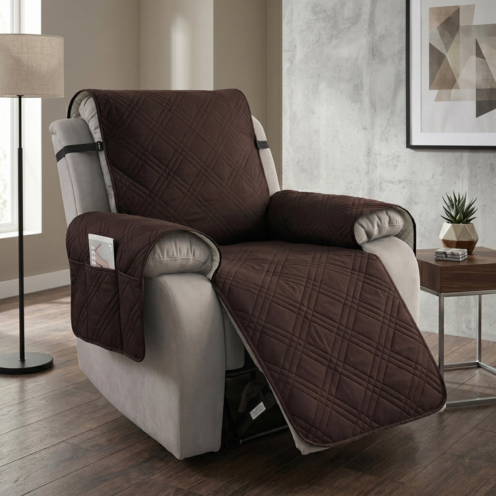 Recliner Chairs Cover with Quilted Pattern Design