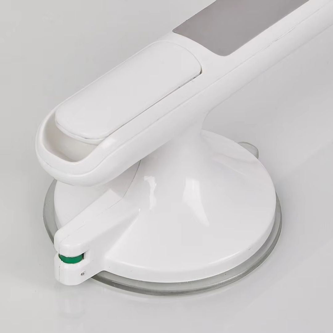 Shower Grip with Suction Power and Integrated Safety Indicators