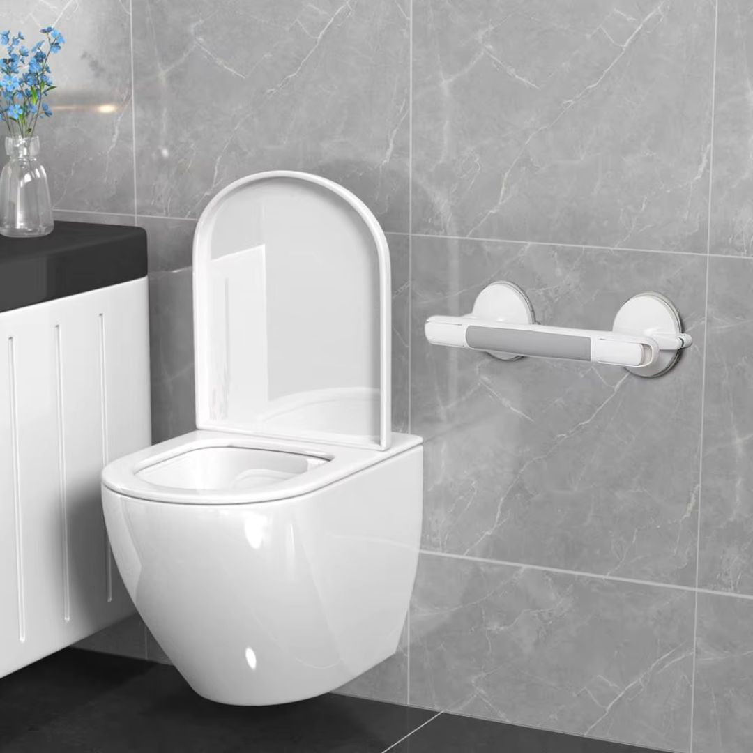 Shower Grip with Suction Power and Integrated Safety Indicators