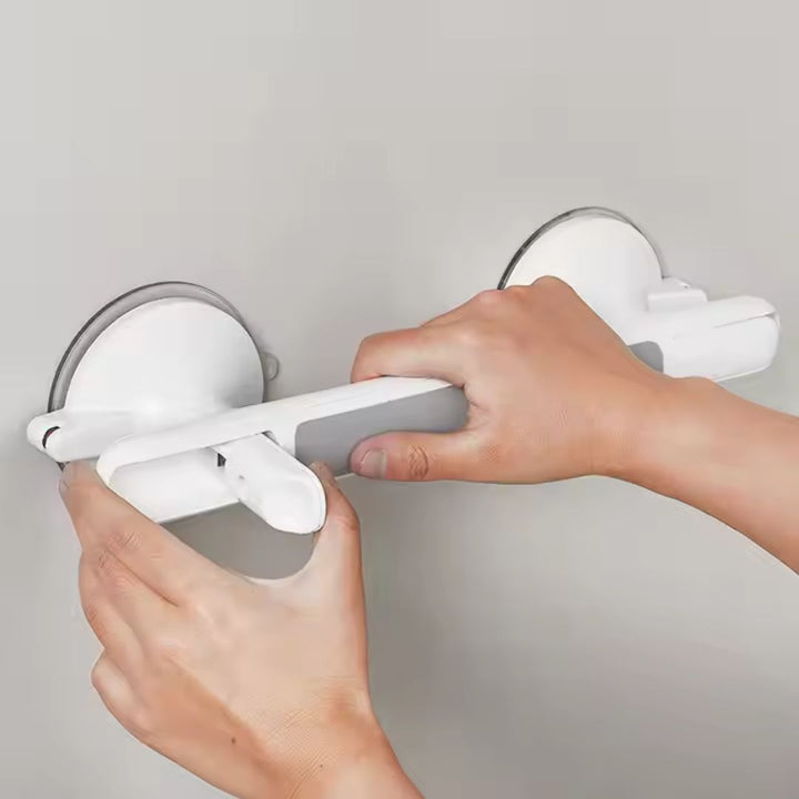 Shower Grip with Suction Power and Integrated Safety Indicators
