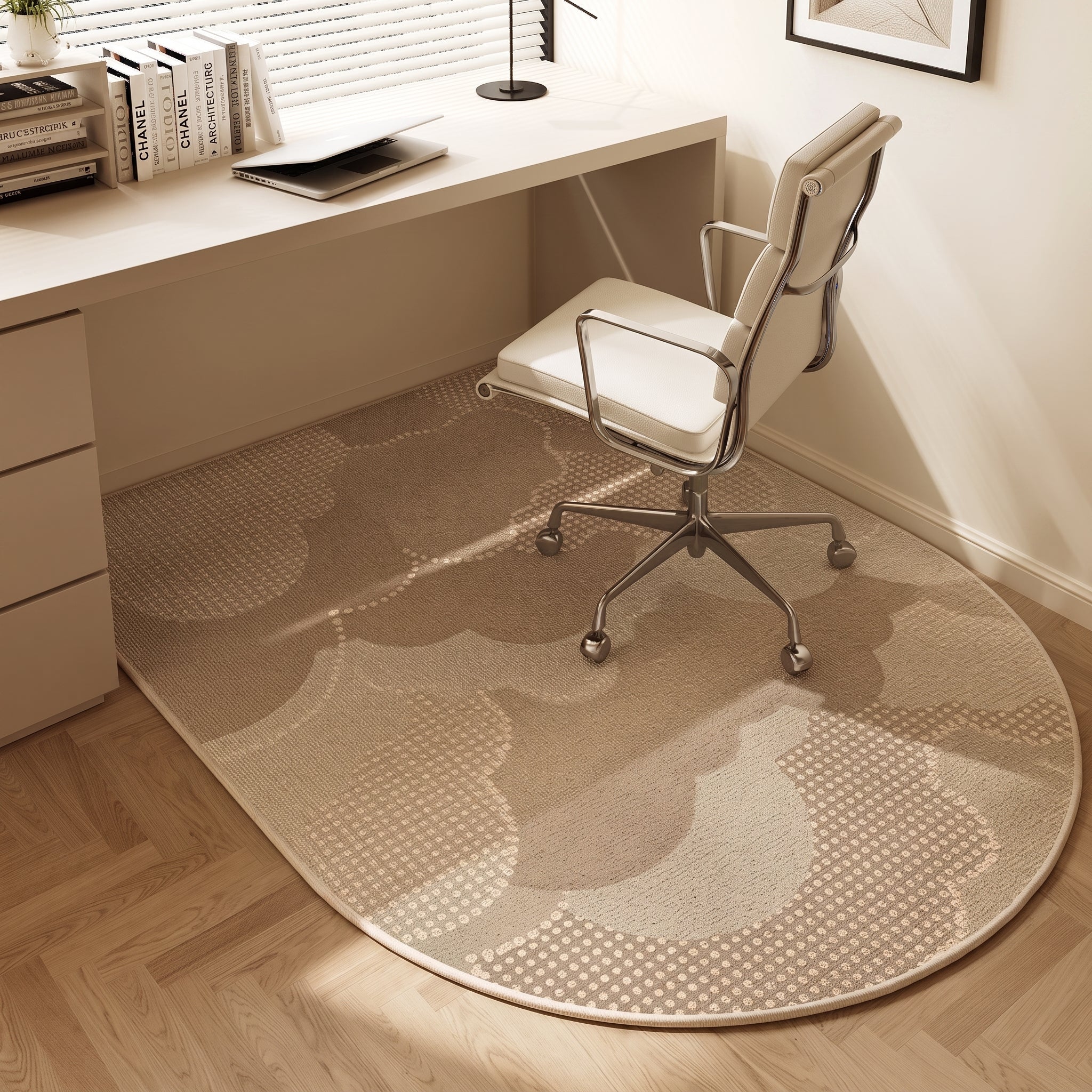 Semi-Circle Minimalist Non-Slip Office Chair Mat