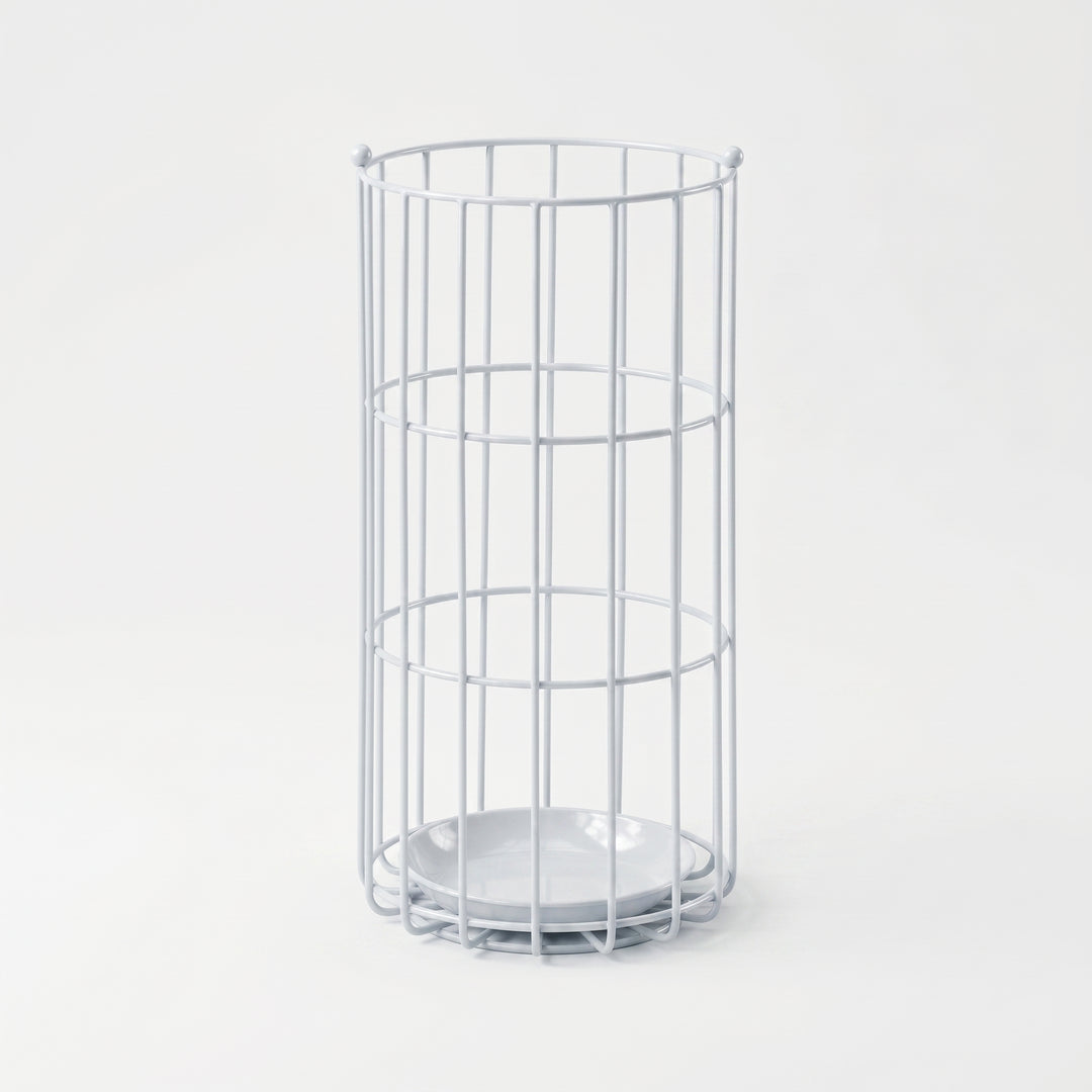 Stainless Steel Umbrella Stand with Open Cage Frame