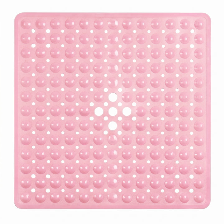 Square Bath Mat with Textured Bubble Surface