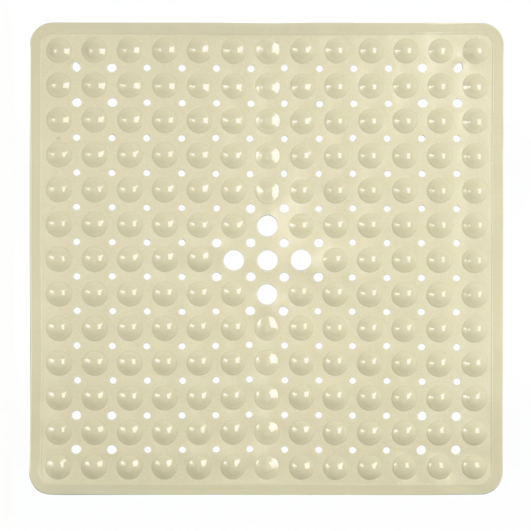 Square Bath Mat with Textured Bubble Surface