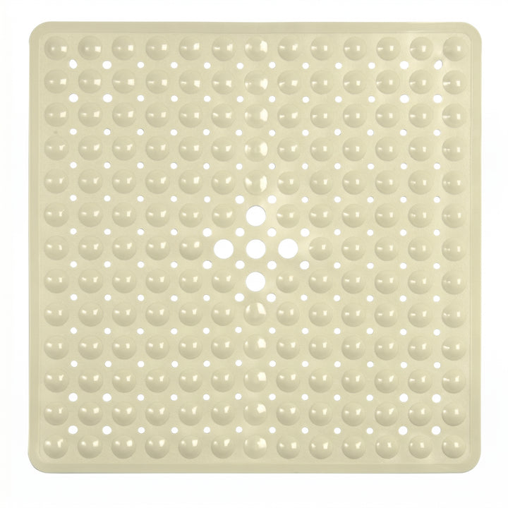 Square Bath Mat with Textured Bubble Surface