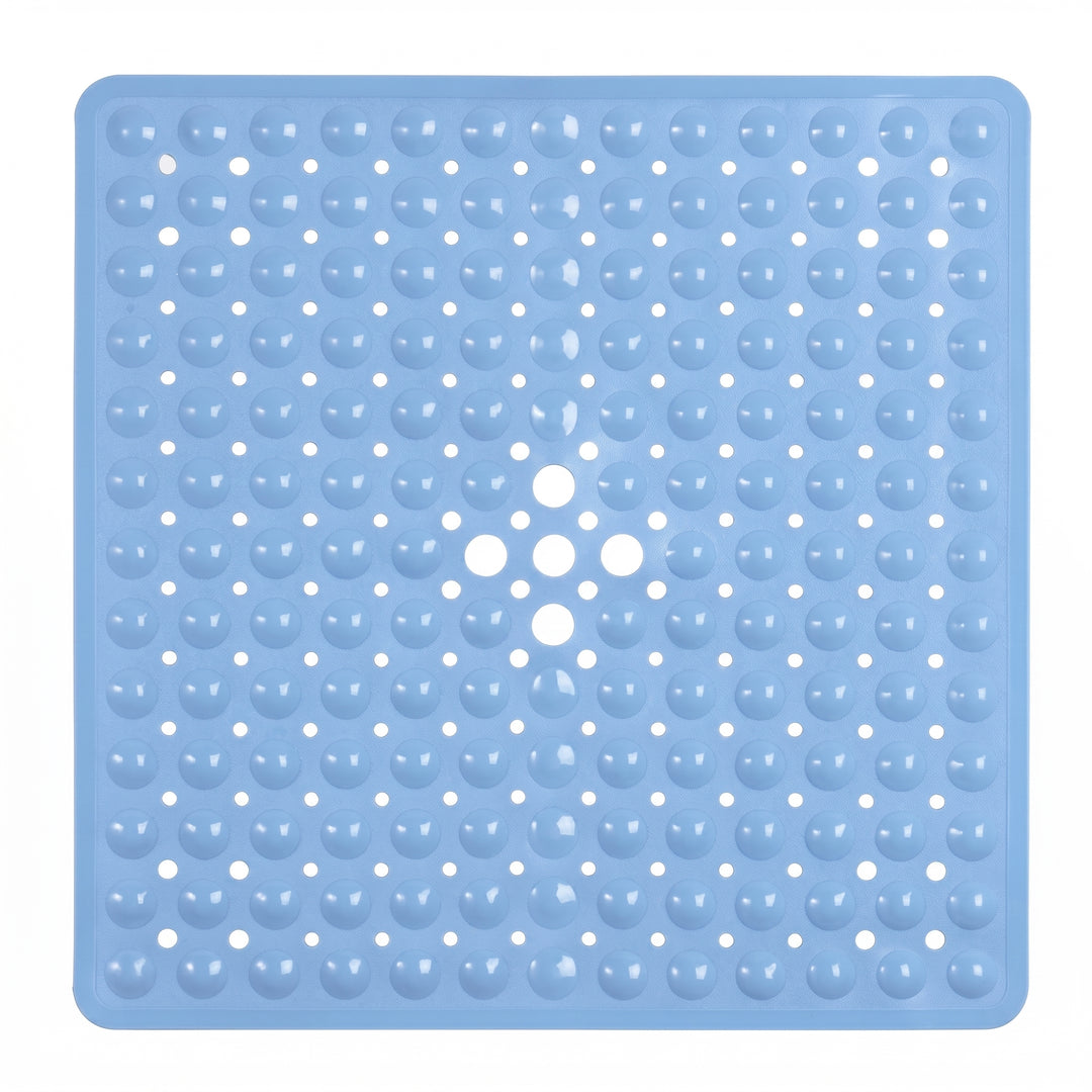 Square Bath Mat with Textured Bubble Surface