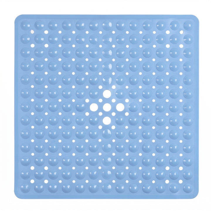 Square Bath Mat with Textured Bubble Surface