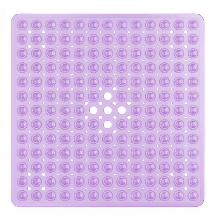 Square Bath Mat with Textured Bubble Surface