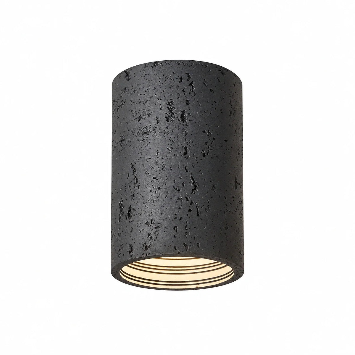 Travertine Cylindrical Ceiling Lamp Flush Mount Fitting