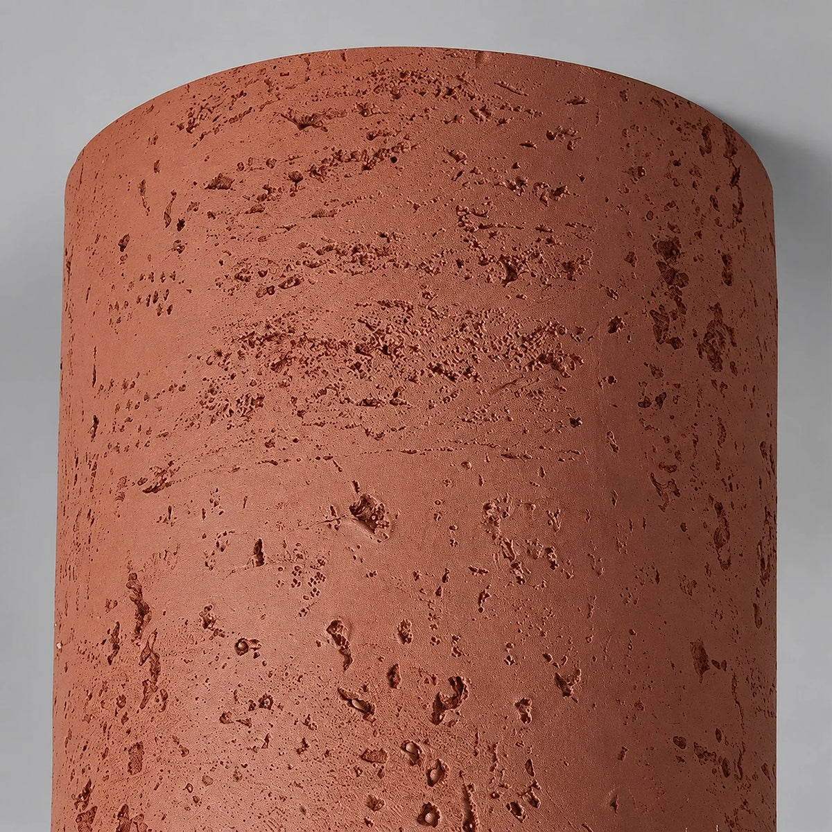 Travertine Cylindrical Ceiling Lamp Flush Mount Fitting