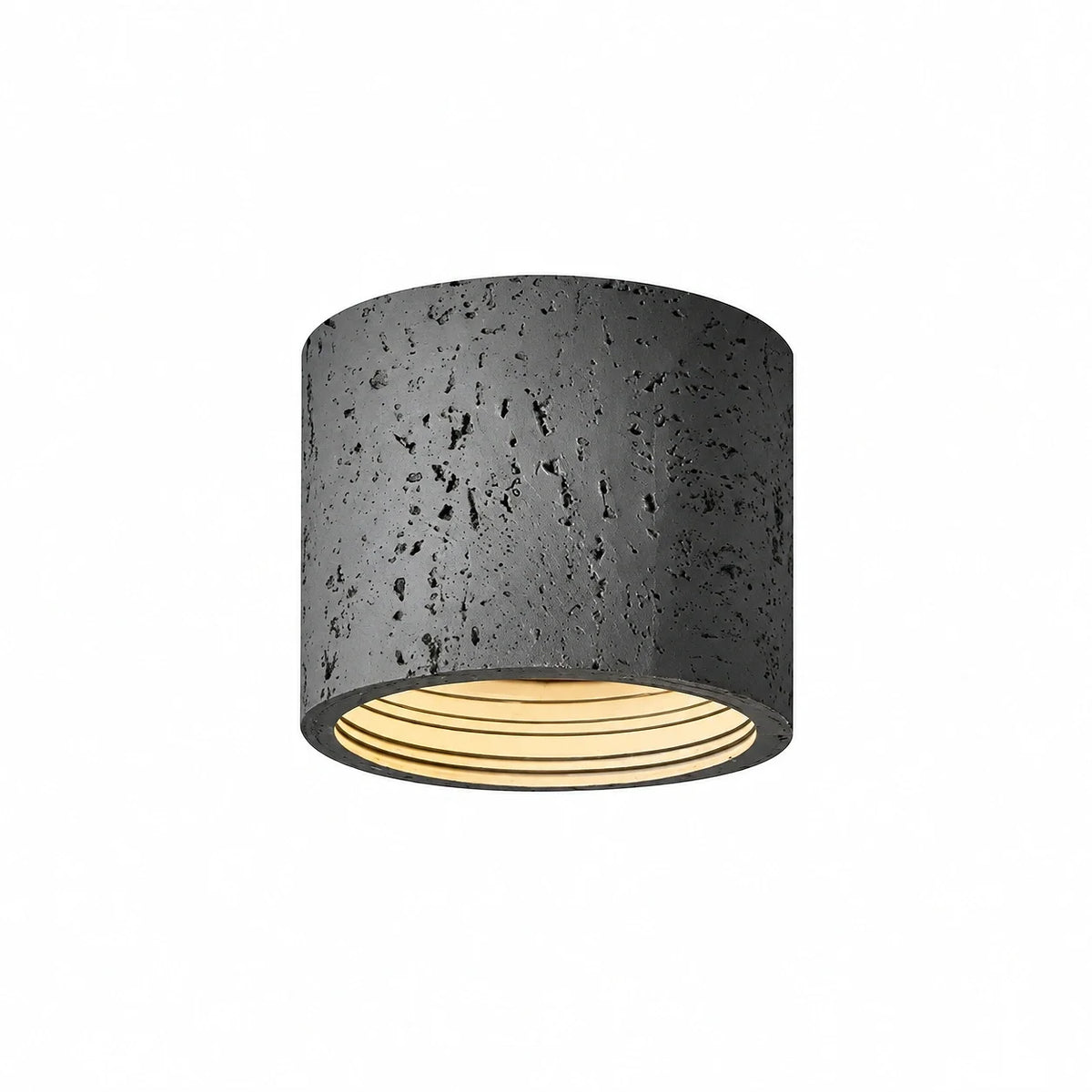 Travertine Cylindrical Ceiling Lamp Flush Mount Fitting