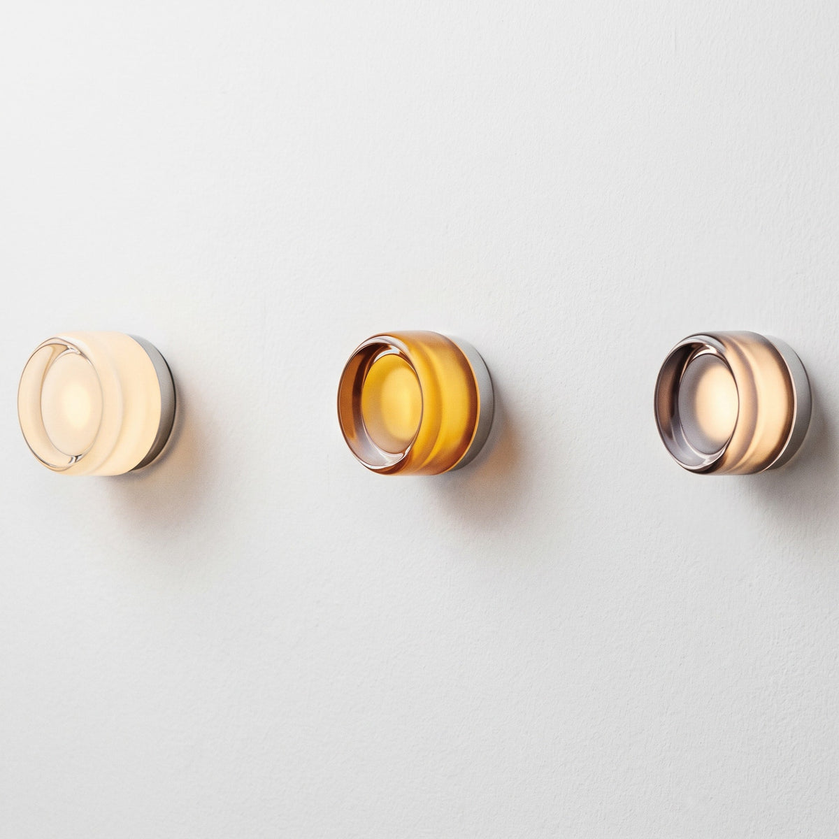 Acrylic Jelly Wall Lamp with Swirled LED Shade Design - Wall Light Fixtures - Brown - Seravelle Home
