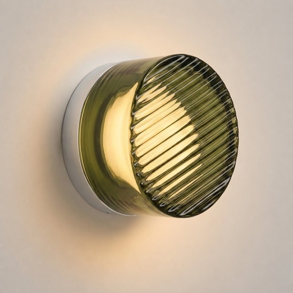 Acrylic Jelly Wall Lamp with Swirled LED Shade Design - Wall Light Fixtures - Green - Seravelle Home
