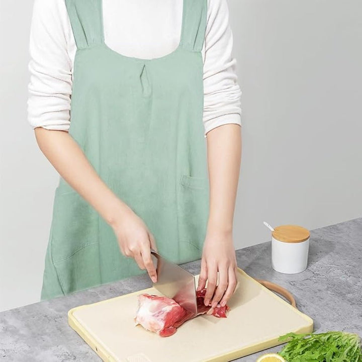 Apron Dress with Cross Back for Kitchen and Garden - Aprons - Grey - Seravelle Home