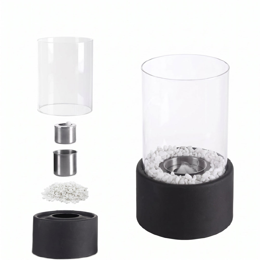 Atmospheric Oil Lamp for Cozy Living Spaces - Table Lamp - Black - Seravelle Home