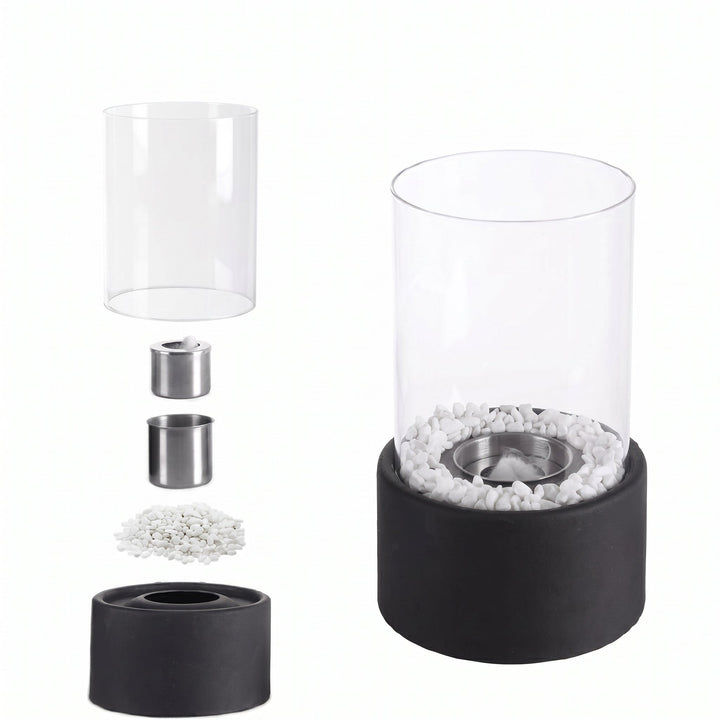 Atmospheric Oil Lamp for Cozy Living Spaces - Table Lamp - Black - Seravelle Home