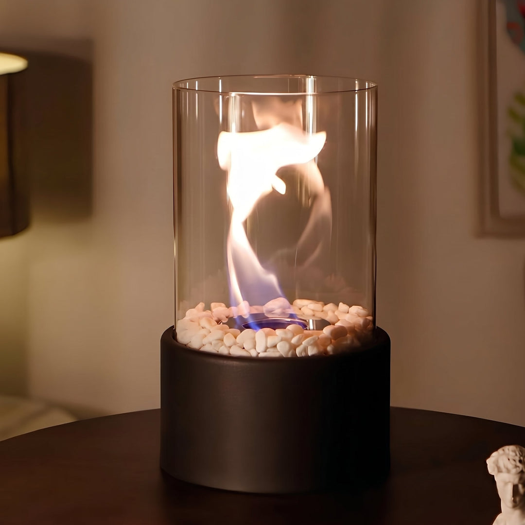 Atmospheric Oil Lamp for Cozy Living Spaces - Table Lamp - Black - Seravelle Home