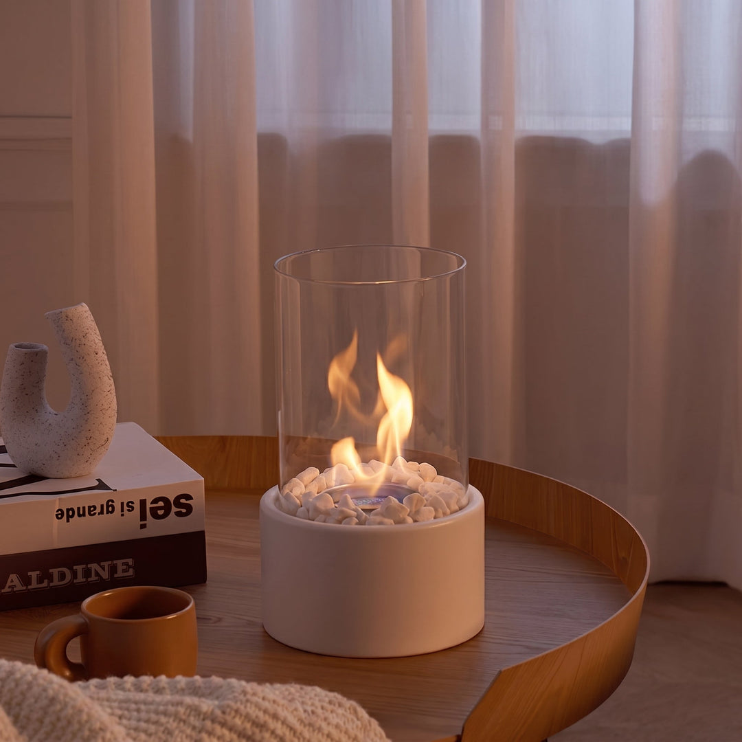 Atmospheric Oil Lamp for Cozy Living Spaces - Table Lamp - White - Seravelle Home