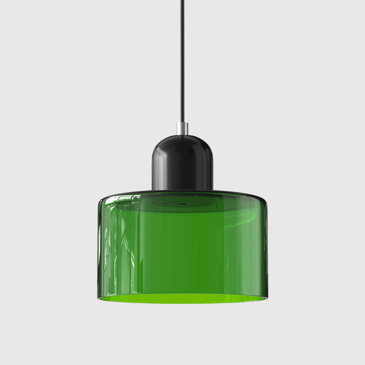 Bauhaus Coloured Glass Pendant Light Modern Design - Pendant Light - Green - Seravelle Home