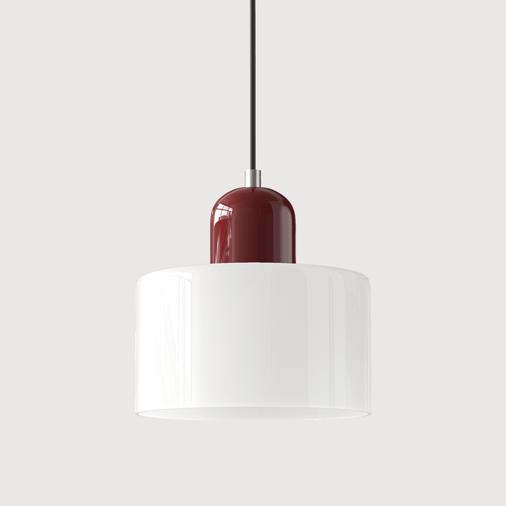 Bauhaus Coloured Glass Pendant Light Modern Design - Pendant Light - White - Seravelle Home