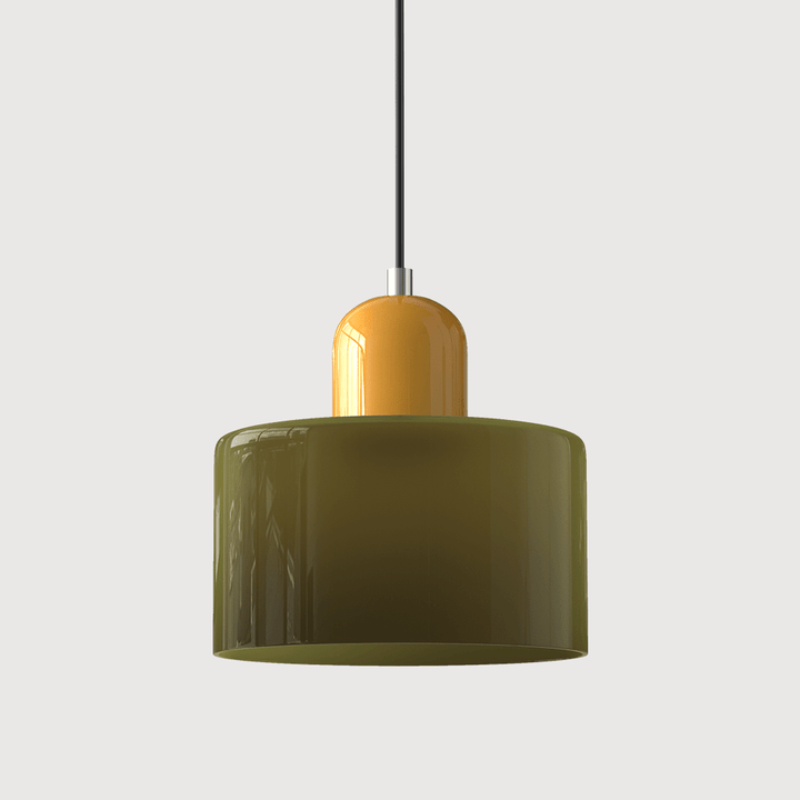 Bauhaus Coloured Glass Pendant Light Modern Design - Pendant Light - Light Green - Seravelle Home