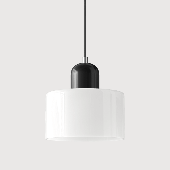 Bauhaus Coloured Glass Pendant Light Modern Design - Pendant Light - White - Seravelle Home