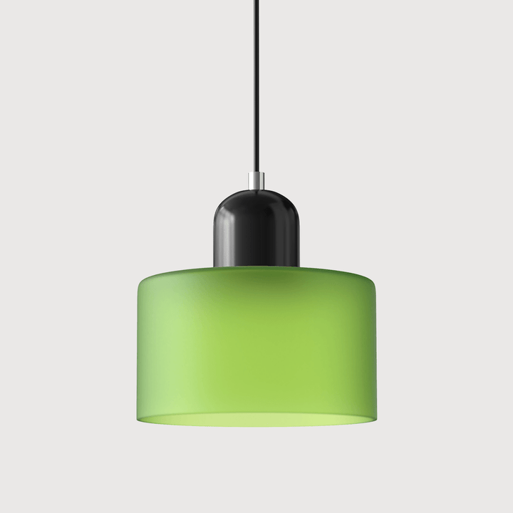 Bauhaus Coloured Glass Pendant Light Modern Design - Pendant Light - Matt Green - Seravelle Home