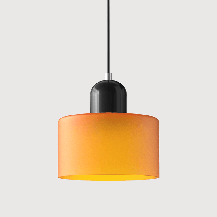 Bauhaus Coloured Glass Pendant Light Modern Design - Pendant Light - Orange - Seravelle Home