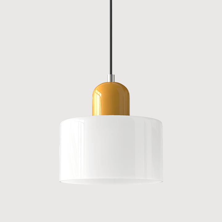 Bauhaus Coloured Glass Pendant Light Modern Design - Pendant Light - White - Seravelle Home