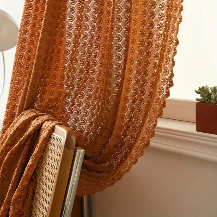 Boho - Style Crochet Curtain for Living and Bedrooms - Curtain - 100x150 cm - Seravelle Home