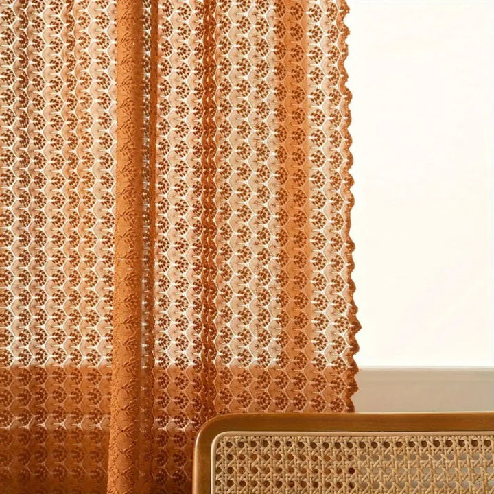 Boho - Style Crochet Curtain for Living and Bedrooms - Curtain - 100x150 cm - Seravelle Home
