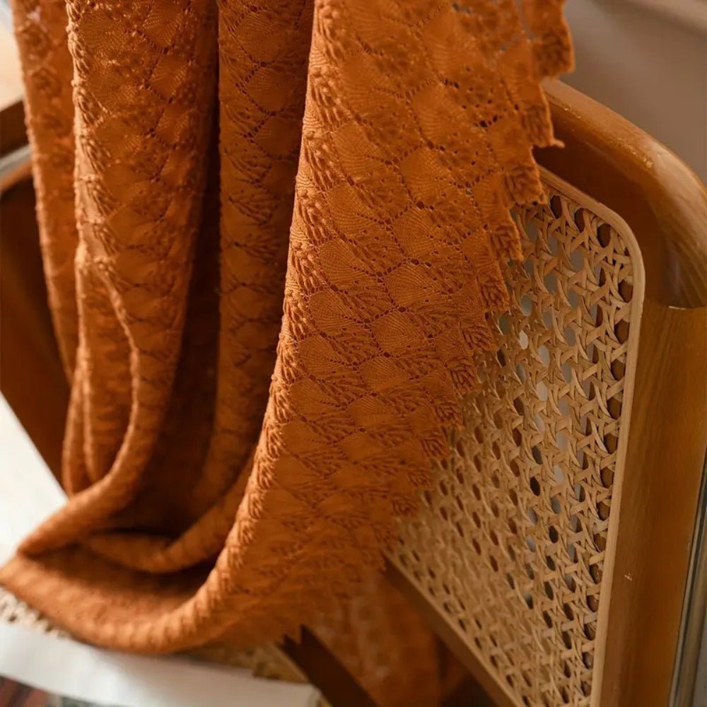 Boho - Style Crochet Curtain for Living and Bedrooms - Curtain - 100x150 cm - Seravelle Home
