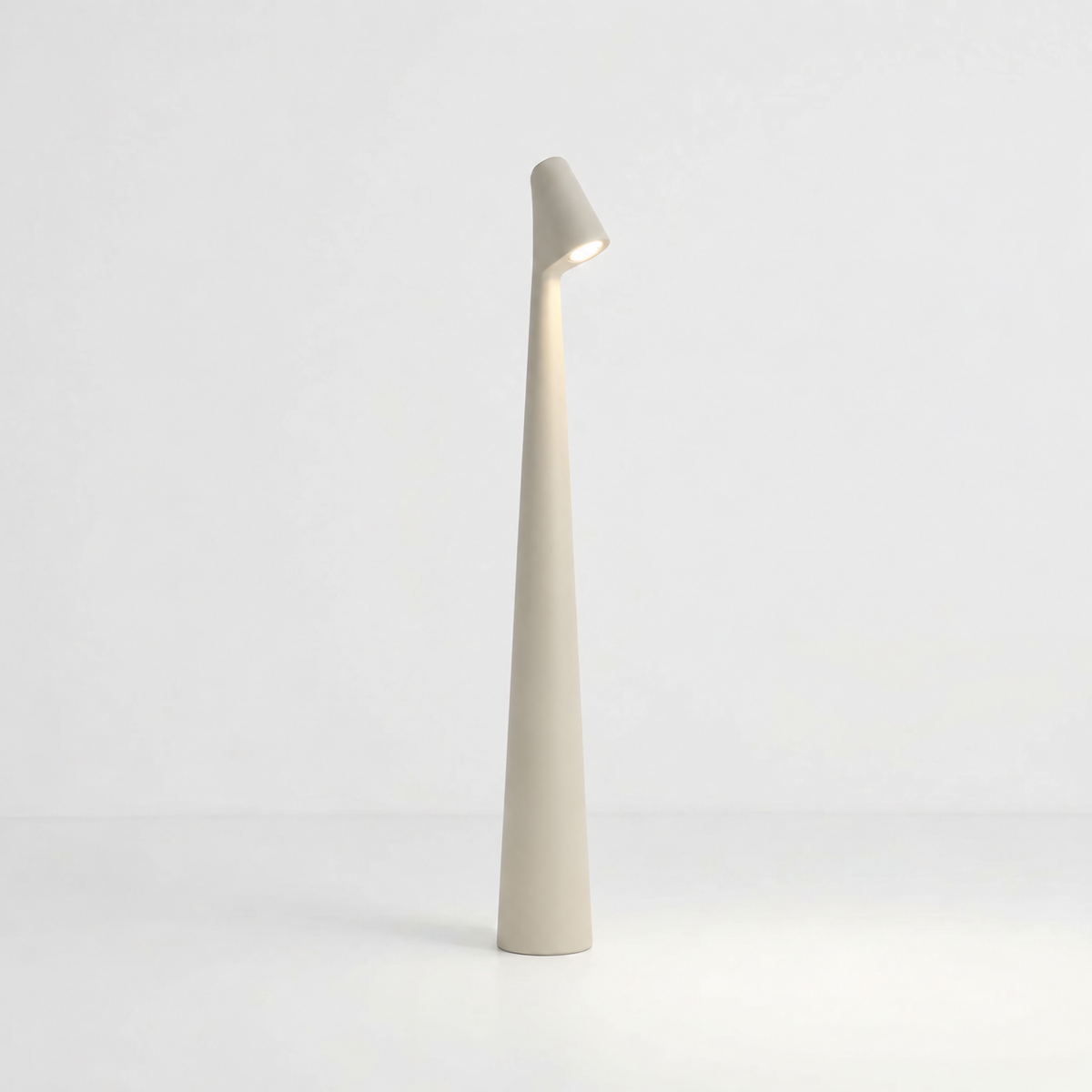 Scandinavian Cordless LED Table Lamp Sculptural Minimalist Design