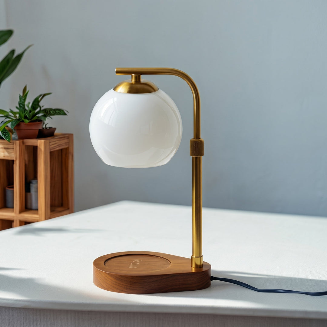 Candle Warmer Lamp in Modern Design - Candle Warmer - White - Seravelle Home
