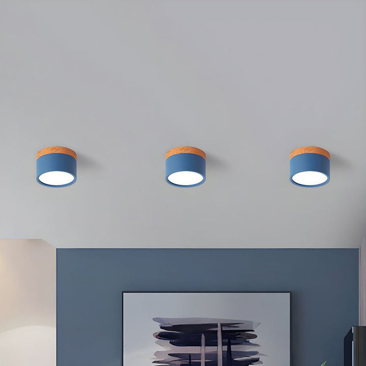 Ceiling Light in Minimalist Cylinder Design - Ceiling Light - Dark Blue - Seravelle Home