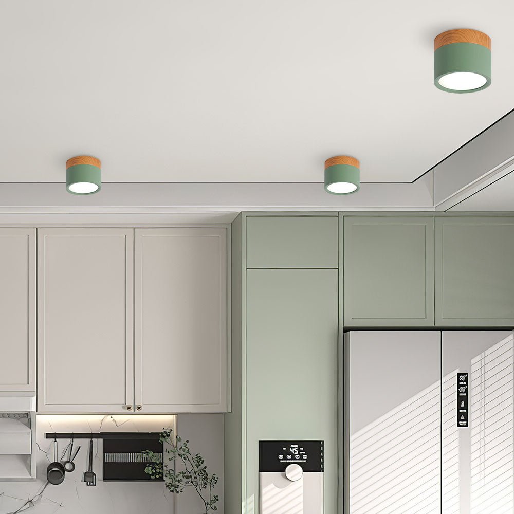 Ceiling Light in Minimalist Cylinder Design - Ceiling Light - Dark Blue - Seravelle Home