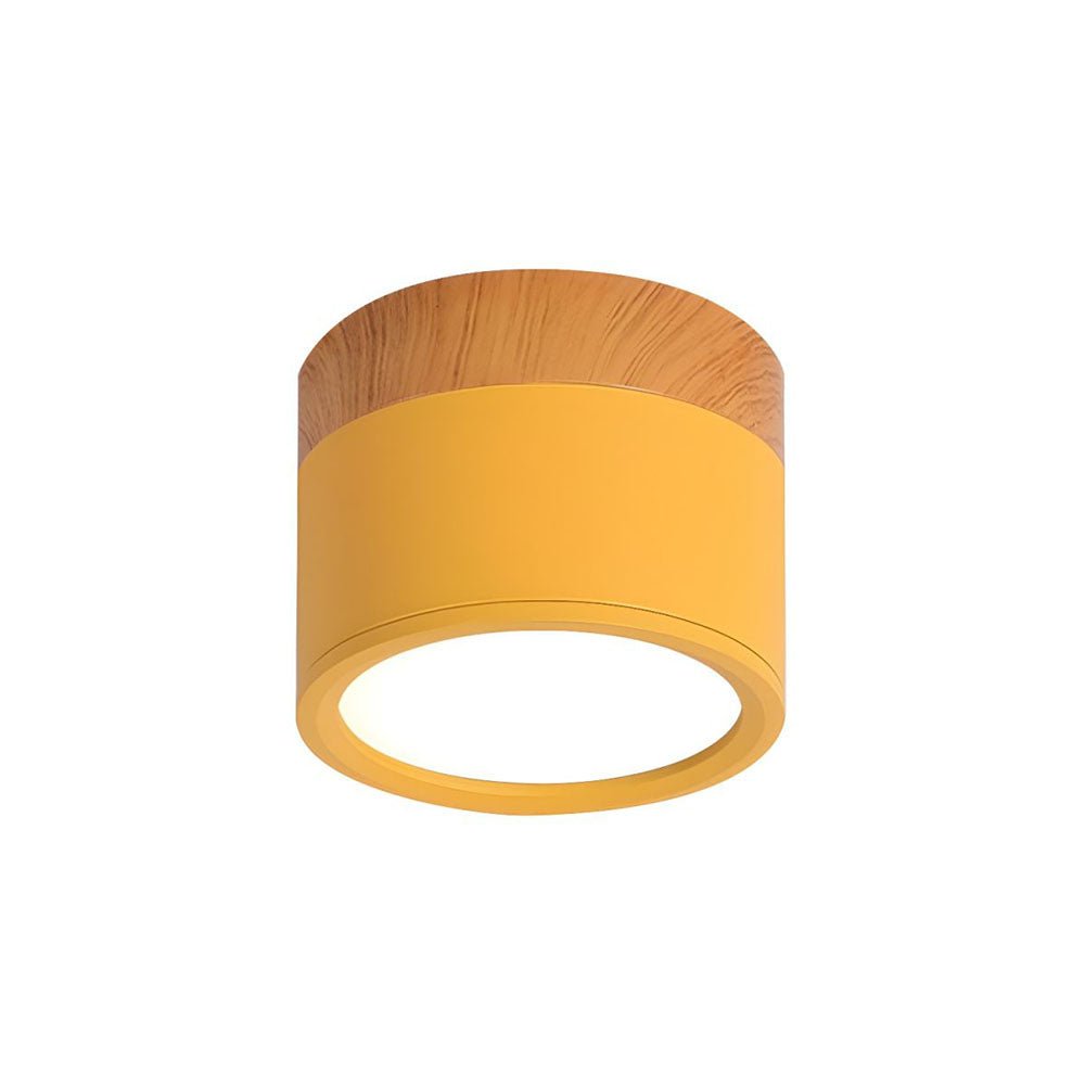 Ceiling Light in Minimalist Cylinder Design - Ceiling Light - Yellow - Seravelle Home