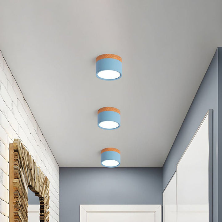 Ceiling Light in Minimalist Cylinder Design - Ceiling Light - Dark Blue - Seravelle Home