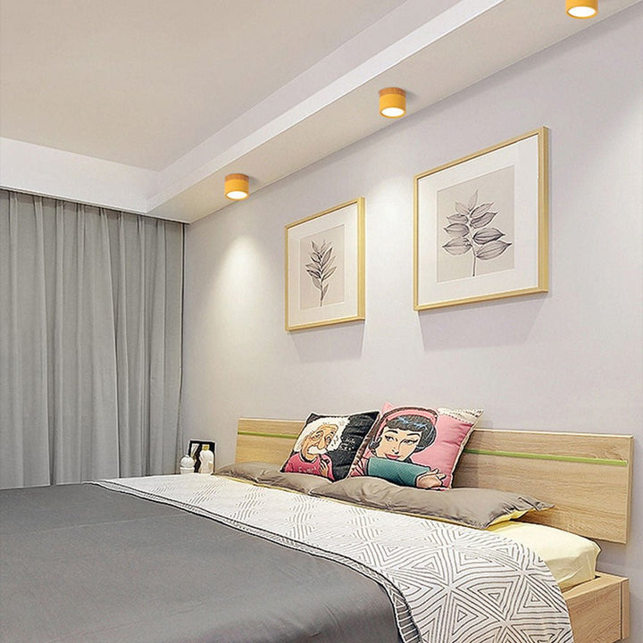 Ceiling Light in Minimalist Cylinder Design - Ceiling Light - Dark Blue - Seravelle Home