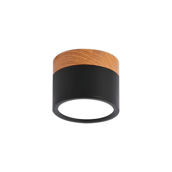 Ceiling Light in Minimalist Cylinder Design - Ceiling Light - Black - Seravelle Home