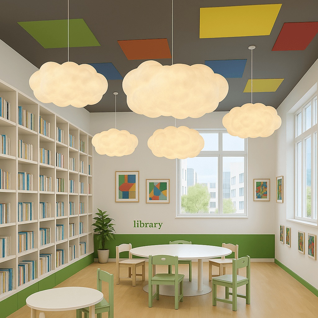 Cloud-Shaped Pendant Light for Dining and Living Spaces - Pendant Light Fixtures - 70x30 cm - Seravelle Home