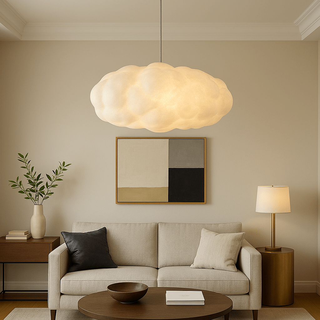 Cloud-Shaped Pendant Light for Dining and Living Spaces - Pendant Light Fixtures - 40x20 cm - Seravelle Home